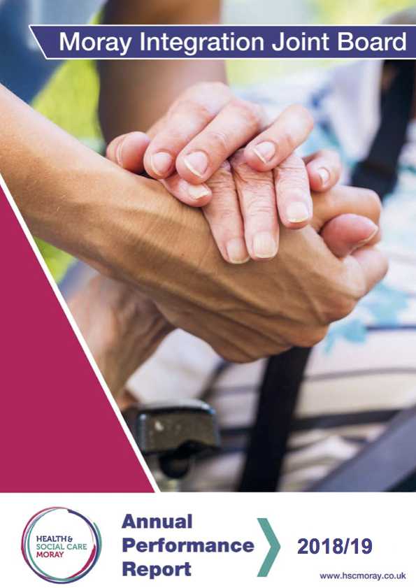 Cover of The Moray Integration Joint Board (MIJB) Annual Perfomance Report 2018-19