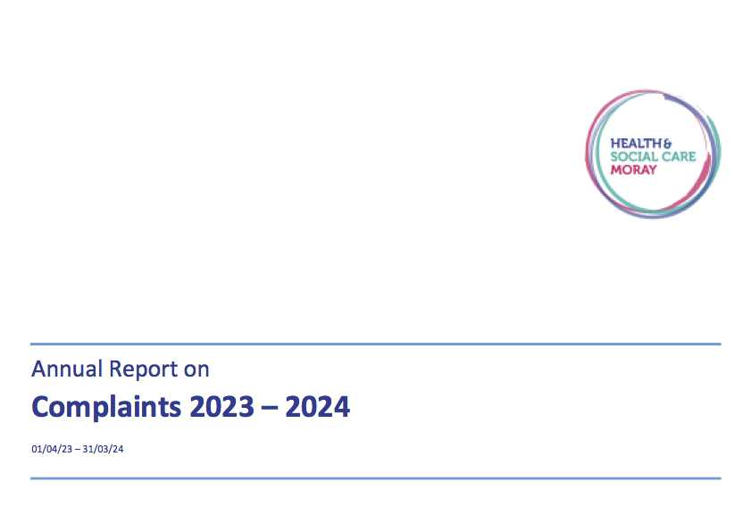 Cover of Annual Complaints Report 2023-24