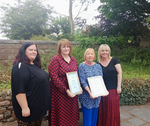 Foster carers who have changed the lives of children and young people in Moray receiving awards